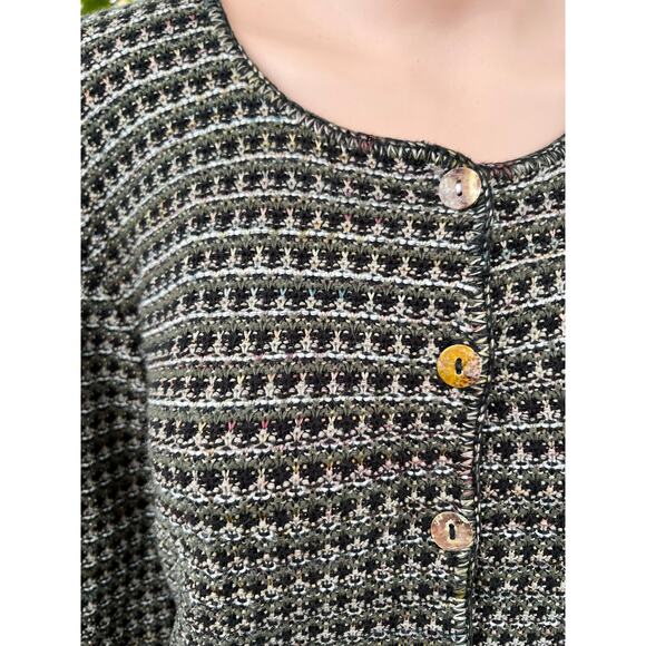 Vintage Reba Rose Knit Cardigan - Picture 2 of 5